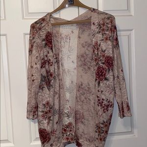 Charlotte Russe floral cardigan size small